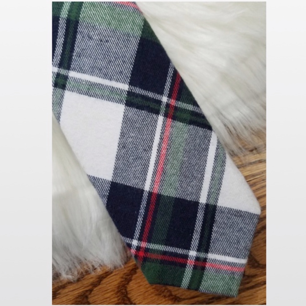 NWT Men Plaid Casual Tie Acce - Picture 5 of 8